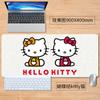 Kitty Hello kitty alfombrilla de ratón extragrande cinco bolígrafos tecla de acceso directo lindo dibujos animados de niña antideslizante creativo tapete para mesa de oficina