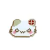Mosaico Pixelado Lindo Dulce Femenino Expresión Divertida Pinza de Pato Pinza para Pelo de Gato Accesorios para el Cabello Tarjeta de Estudiante
