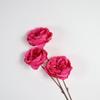 Simulação 3-cabeça sem folhas austin colorido decoração de casa decoração de flores adereços de casamento soquete de chão atacado