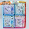 Caderno Fofo Sanrio de Desenho Animado para Crianças, Caderno do Grupo Kawaii de Meninas Caçadoras, Conjunto de Canetas Esferográficas, Prêmios de Presente para Estudantes