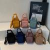 Bolso Cruzado Portátil Pequeño para Mujer 2025 Nuevo Simple Combinable Ligero Tela de Nailon Repelente al Agua Casual Hombro Bolsa para Teléfono Móvil