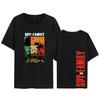 Novo anime quente Spy play house Spy X Family bonito estampado estudante manga curta camiseta masculina e feminina