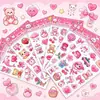 Serie iridiscente y brillante de pegatinas reflectantes, pegatinas creativas de manualidades con temática de dibujos animados educativos y juegos de pegatinas para scrapbooking - directamente del fabricante