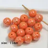Cuentas Redondas de Color Sólido Coloridas para Caramelos Chapados con Agujero Recto Cuentas Sueltas Bolsa para Pulseras Material para Accesorios de Cabello Hechos a Mano con Cuentas