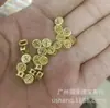 Moeda de Cobre com Contas de Furo Grande Oca Tridimensional Moeda de Cobre Fuzi com Contas Areias Antigas de Guangzhou Material para Joias Douradas
