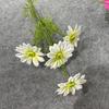 Simulación Monet Crisantemo de verano sin flocado Cosmos Flor de seda artificial Adornos florales de boda Decoración Flor falsa Impresión 3D