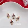 Enfeites de Nail Art de Natal Cyber Celebrant Flash Bell Garment Zircon Árvore de Natal Decoração de Unhas de Floco de Neve de Pérolas de Natal