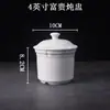Olla para Sopa de Nido de Pájaro Olla de Cerámica para Sopa Baño María con Tapa Tazón para Huevos al Vapor Postre Saludable Bocadillos Shaxian Olla de Barro para Estofado Revestimiento Interior Creativo