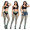 Medias de Rejilla Tendencia Celebridad de Internet Jeans Rasgados Malla Pequeña Malla Mediana Medias de Rejilla Jeans Medias para Mujer