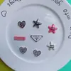 Coreano moda gota óleo carta marca amor estrela de cinco pontas acessórios de resina pequeno estilo perfumado acessórios para o cabelo diy materiais artesanais