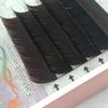 Venta al por mayor de fábrica pestaña individual injertada 0.15 color caramelo doble punta plana implantación de cabello pestaña postiza injertada pestaña