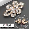 Hebilla de botón de diamantes de imitación de metal para mujer, abrigo, suéter, botón de visón, hebilla de cheongsam de alta gama, accesorios decorativos