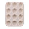 Molde de bolo de silicone transfronteiriço de 12 furos molde de bolo de muffin de cozimento de silicone molde de silicone molde redondo de 24 furos