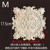 Tallado en Madera Dongyang Madera Maciza Estilo Europeo Cuadrado Cabeza de Columna Romana Gabinete Cuadrado Calcomanía Decoración Hueca Flor Cuadrada Grande