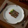 Juego de Vajilla de Cerámica Mate de Gama Alta para Uso Doméstico, Tazones Simples para Platos, Tazones para Fideos, Tazones de Presentación Estilo Occidental