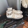 Zapatos Forrest Gump Adorno de Encaje Capa Superior Cuero Estilo Deportivo Piel Genuina Estándar de Blogger Zapatos Casuales Retro Mujer Entrenamiento Alemán