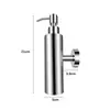 Dispensador de Sabão Manual de Parede Hotel Banheiro 200ml Aço Inoxidável 304 Dispensador de Sabonete Líquido para Chuveiro