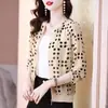 Novedad de verano, ropa de protección solar de manga larga de gasa de talla grande para mujer, camisa con aire acondicionado, abrigo corto informal para mujer, traje de béisbol, camisa con protección solar
