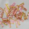 Vidro duplo furo único plano bambu direto diy jóias acessórios frisado material atacado