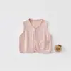 Chaleco para bebé Otoño e Invierno Ropa Exterior para Hombres y Mujeres Chaleco para bebé Chaleco Cepillado de Doble Cara Ropa para Recién Nacido Chaleco Infantil