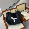 Bolsa de Lona de Gran Capacidad para Estudiantes para Mujer 2024 Nueva Bolsa Tote de Moda Estilo Coreano Versátil Bolsa de Compras