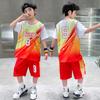 Traje de verano de secado rápido para niños Traje de baloncesto 2025 Nuevo Manga corta Guapo Traje deportivo infantil Moda