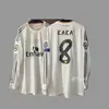 Jersey Retro Manga Larga Uniforme de Fútbol Beckham Zidane Messi C Ronaldo Jersey Clásico