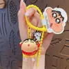 Boneco de Pelúcia Autêntico Crayon Shin-Chan Saco de Dormir Chaveiro Carro de Desenho Animado Chaveiro de Bolsa Pingente Presente