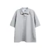 Camisa Polo Yidao Vintage 2026 Verão Novo Design Gola Dupla para Homens, Marca da Moda, Manga Curta Casual Solta
