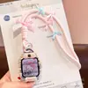 Adecuado para Lanyard de Reloj Inteligente Little Genius Z9A/Z10/Z11/Z12 Lanyard con Moño de Cinta de Satén Suave D5/Q3