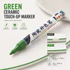 Caneta de retoque cerâmica de 12 cores para reparar arranhões em superfícies de porcelana e banheiro, caneta marcadora especial de 2,8 mm para azulejos e banheiras