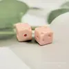 Miçangas acrílicas em formato de cubo de queijo em cores de doce, miçangas coloridas em formato de bloco de queijo, acessórios para material de corrente de celular DIY, miçangas soltas