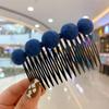 Artefacto para Quiebre de Cabello Infantil Peine para Cabello Acabado de Flequillo Horquilla de Flor Accesorios para el Cabello de Verano Parte Trasera de la Cabeza Horquilla para Cabello Femenino Tocado