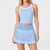 Sutiã Esportivo Colete em I à Prova de Choque Transfronteiriço Feminino Completo Cor Contrastante Roupa para Fitness Corrida Yoga Conjunto Verão