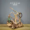 Adornos de Talla de Raíz de Ciprés de Acantilado de Taihang, Tallas de Madera Natural de Forma Libre de Guanyin y Maitreya, Artículos de Regalo, Artesanías de Madera Añeja