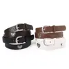 Nuevos Accesorios de Moda Europea Americana Corazón de Melocotón Cinturón de Mujer Hebilla de Pasador Simple Versátil Cinturón para Pantalones Cinturón de Cuero Decorativo Retro En Stock