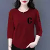 Comercio exterior transfronterizo ropa de maternidad, camiseta de manga tres cuartos para mujeres de mediana edad y mayores, holgada, casual, top básico versátil