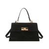 Bolso de mano sencillo de verano 2025, estilo retro coreano, de un solo hombro, bandolera cuadrada pequeña, de color liso