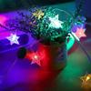 Cadena de Luces de Estrella para Camping Luz de Gypsophila para Bebé Corazón de Niña Decoración de Habitación Luz de Red de Internet Linterna de Decoración de Estrella de Cinco Puntas para Festival de Cumpleaños