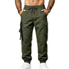 Pantalones Largos Deportivos Casuales de Trabajo para Hombre, Pesados, Microelásticos, Multibolsillos, Pierna Cónica, Transfronterizos Europeos y Americanos, para Exteriores, Entrenamiento Deportivo, Descanso
