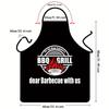 Amazon Venta Caliente E-commerce Transfronterizo Venta Caliente Impermeable Antiincrustante Estampado Delantal de Barbacoa para Hombre de Una Pieza con Estampado de Logo