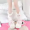 Calcetines Largos Lolita Miffy Conejo para Mujer, Calcetines de Pantorrilla de Muñeco Panda Lindo, Calcetines Largos JK de Orejas de Conejo Transpirables