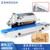 Máquina selladora automática continua de pulverización de código ZONESUN bolsa de película plástica bolsa de plástico PE bolsa de papel Kraft máquina selladora