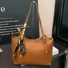 Bolso Cubo de Color Sólido Simple de Mano para Mujer Verano 2025 Popular Bolso de Hombro Simple Bolso de Hombro de Moda Tendencia para Mujer