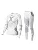 Ropa de esquí de secado rápido con función de compresión, ropa interior de esquí para hombres y mujeres, ajustada, para deportes al aire libre, cálida, que absorbe el sudor y absorbe el sudor.