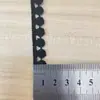 Renda de ervilha de seda de leite preta de 1 cm de largura bordado de renda decorativo para decote e manga de mulher renda cortina joias