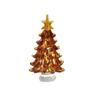 Artesanato de Cristal Estilo Simples Árvore de Natal Presente de Feriado Ouro Verde Mini Árvore Mesa Sala de Estar Pequenos Enfeites