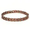 Venta Caliente Transfronteriza Modelo Explosivo de Moda Retro Ecológico Color Bronce Pulsera Magnética de Tres Filas Joyería para Hombres Regalo del Festival Qixi