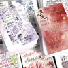 [Versão Ampliada] 48 Peças de Adesivos de Página de Título Manuscritos de Pessoas do Campo Ch Adesivos Criativos de Texto Graffiti para Decoração de Desktop