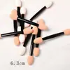 Pincel para pó espelho mágico de unha cotonete pincel de sombra de olho de dupla face esponja de látex bastão de sombra de olho pincel de maquiagem para olhos pincel de sombra de olho